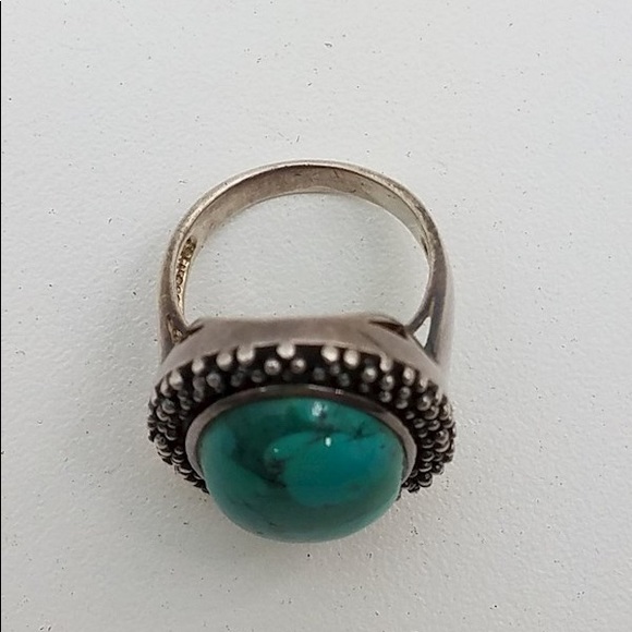 Sterling Turquoise Ring! Size 7 - Picture 1 of 7